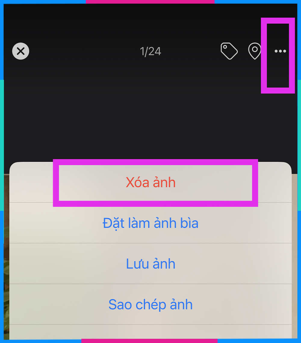 Xóa ảnh đại diện Facebook trên điện thoại