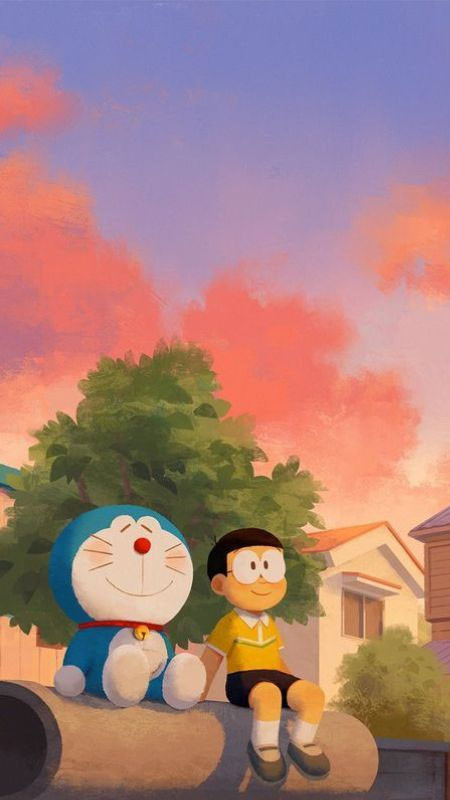 Doraemon và Nobita cùng nhau thư giãn, tận hưởng cuộc sống