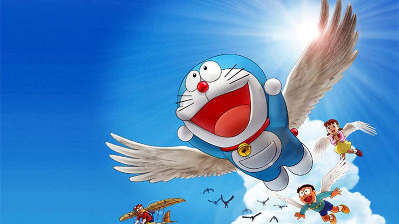 Ảnh Doraemon 4K siêu chi tiết với bối cảnh tương lai
