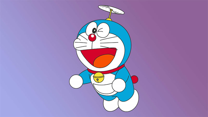 Doraemon 4K lung linh trong bối cảnh đêm đầy sao