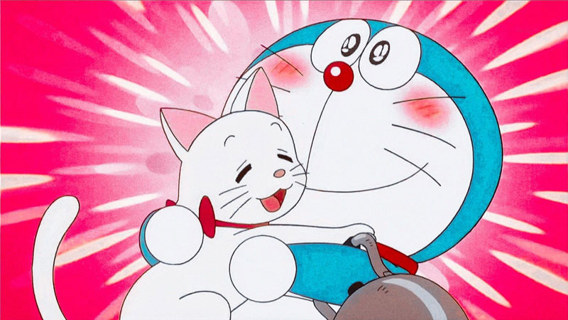 Doraemon với gương mặt cau có khi gặp phải chuột
