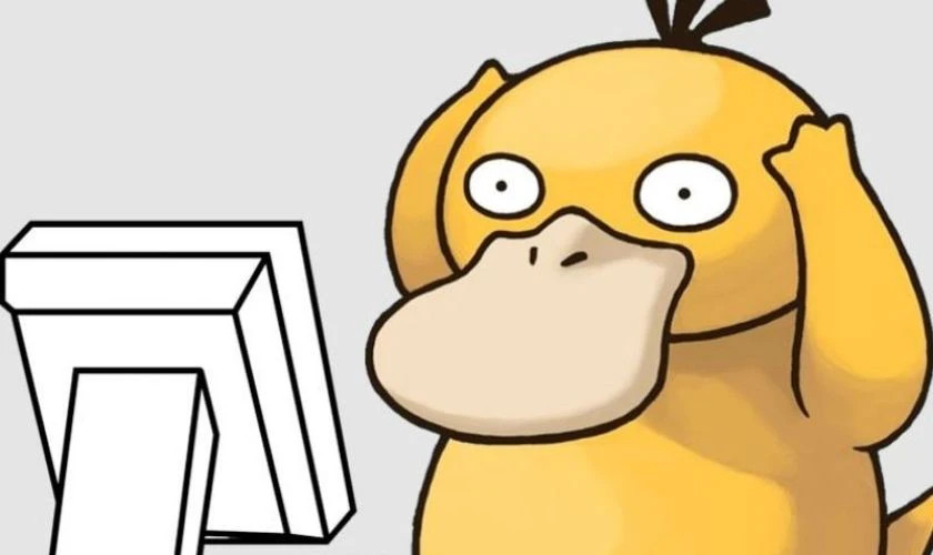 Ảnh avatar meme chú chó với biểu cảm "người suy tư"