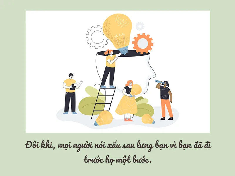 Người phụ nữ làm việc một mình trong văn phòng, biểu cảm buồn