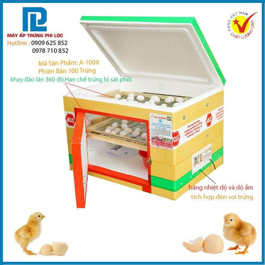 Máy ấp trứng thùng xốp giá rẻ với khay đảo tự động, tiện lợi cho việc ấp trứng gia cầm tại nhà