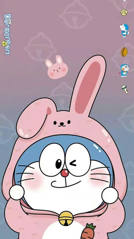 Doraemon chibi dễ thương đang cười