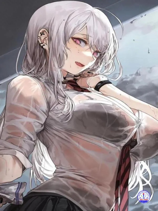 Ảnh anime ngực to với nhân vật nữ hoạt bát, trang phục năng động, thể hiện sự tươi trẻ, tràn đầy sức sống, phù hợp làm hình nền độc đáo.