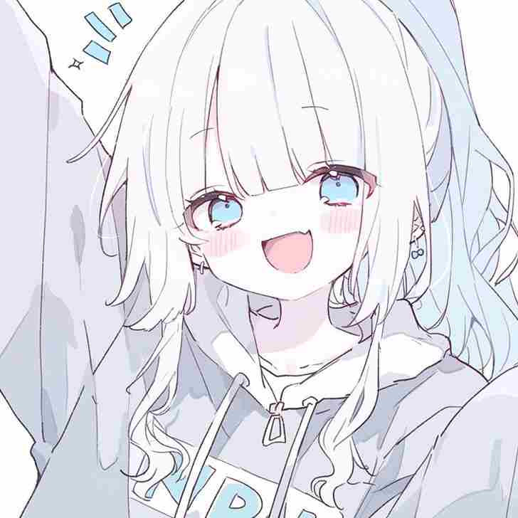 Ảnh anime nữ dễ thương đang ôm thú bông, nền màu pastel