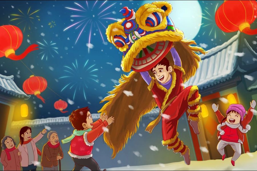 Gia đình quây quần, đón Tết Trung thu thật ấm áp